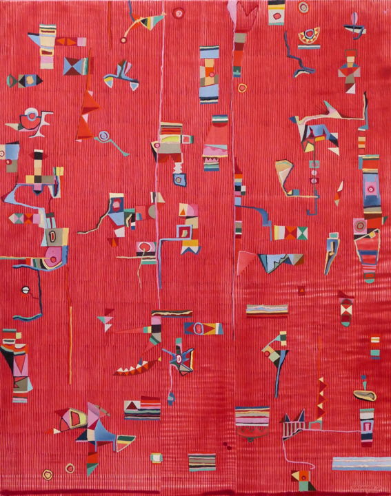 Peinture intitulée "L'ombre d'un doute" par Jérémie Iordanoff, Œuvre d'art originale, Huile Monté sur Châssis en bois