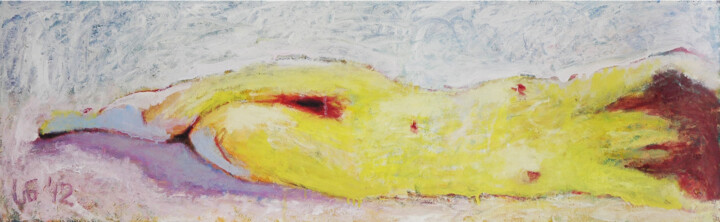 Pintura titulada "Nude" por Ioseb Nadiradze (SOSO), Obra de arte original, Oleo