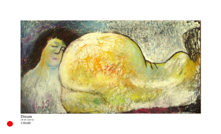 Malerei mit dem Titel "My dream" von Ioseb Nadiradze (SOSO), Original-Kunstwerk, Öl