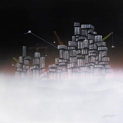 Drawing titled "Lost City 17" by ip-fabrikgallery, Original Artwork