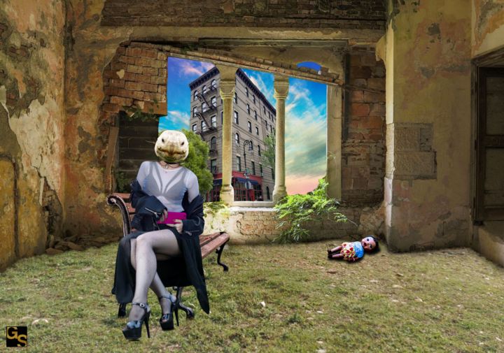 Grafika cyfrowa / sztuka generowana cyfrowo zatytułowany „Habitando nas Sombr…” autorstwa Gusttavo Shakur, Oryginalna praca,…