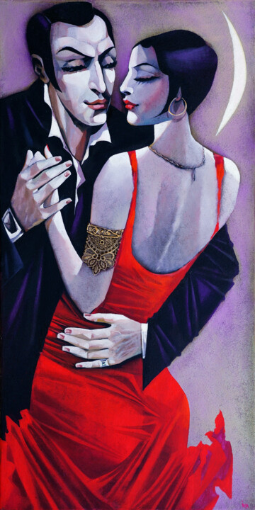 Malerei mit dem Titel "Tango, limited Edit…" von Ira Tsantekidou, Original-Kunstwerk, Acryl