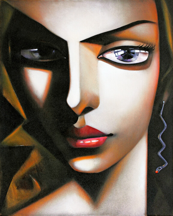 Painting titled "Eva, limited Editio…" by Ira Tsantekidou, Original Artwork, Acrylic