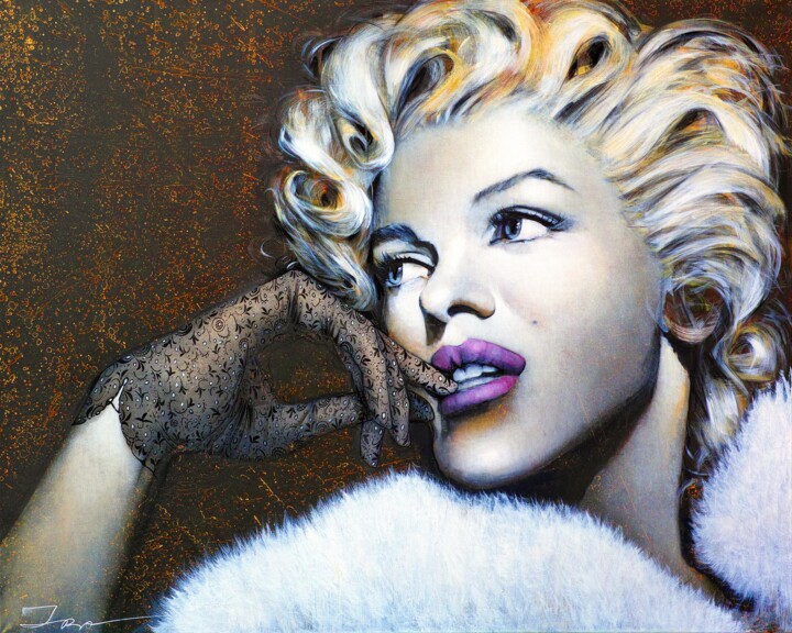Ζωγραφική με τίτλο "Marilyn's Memories,…" από Ira Tsantekidou, Αυθεντικά έργα τέχνης, Ακρυλικό