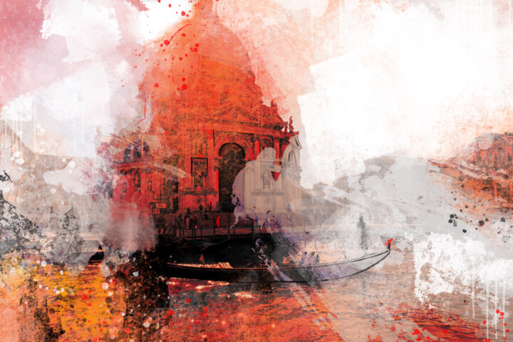 Malerei mit dem Titel "Venice 8" von Ira Tsantekidou, Original-Kunstwerk, Digitale Malerei