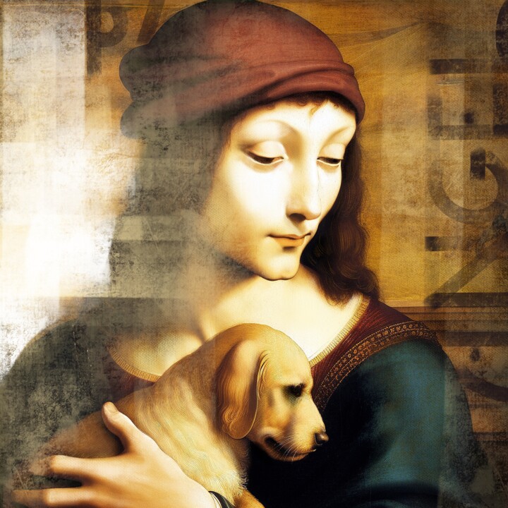 Painting titled "Renaissance Fascina…" by Ira Tsantekidou, Original Artwork, Digital Painting