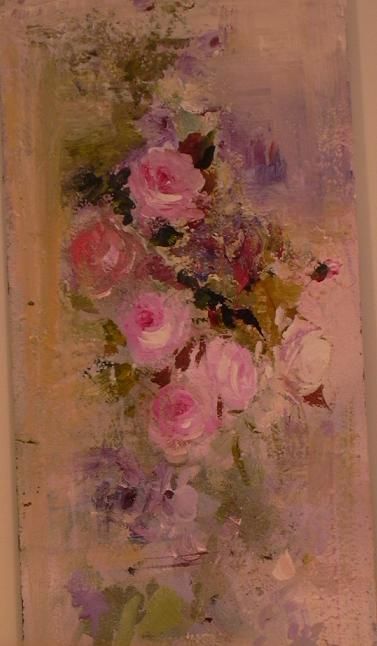 Painting titled "Le Rose" by Ira-Ma, Original Artwork