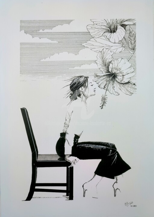 Dessin intitulée "*Break*" par Iracéma Lambotte (ira), Œuvre d'art originale, Marqueur