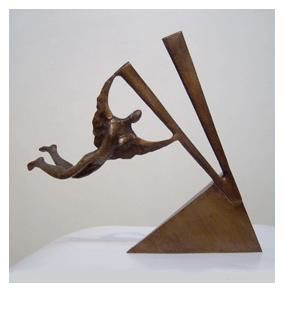 Sculpture titled "don quechotte" by Haider Wady, Original Artwork, Metals