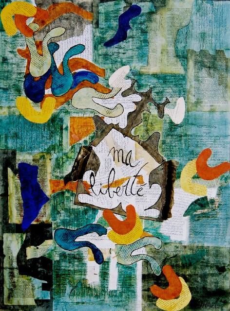 Peinture intitulée "Ma Liberte" par Isabelle Ravel, Œuvre d'art originale, Huile