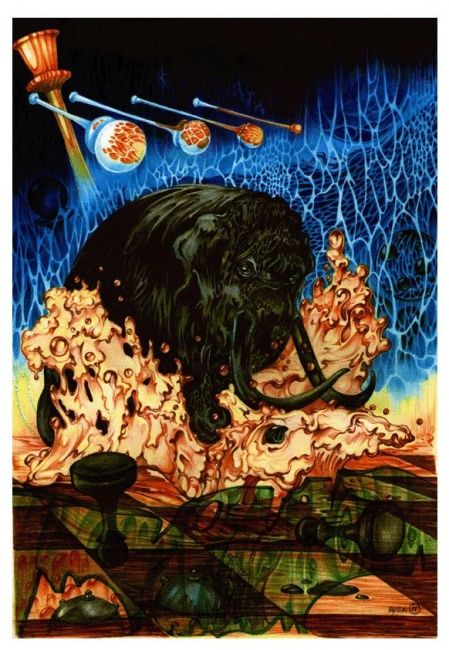Рисунок под названием "black elephant" - Ирек, Подлинное произведение искусства