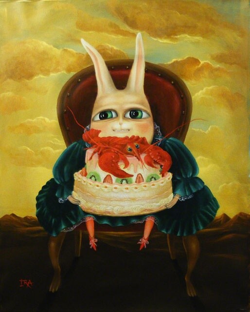 绘画 标题为“The Cake” 由Irena Aizen, 原创艺术品, 丙烯