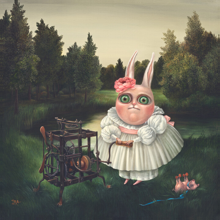 Картина под названием "Children's Games-4" - Irena Aizen, Подлинное произведение искусства, Другой