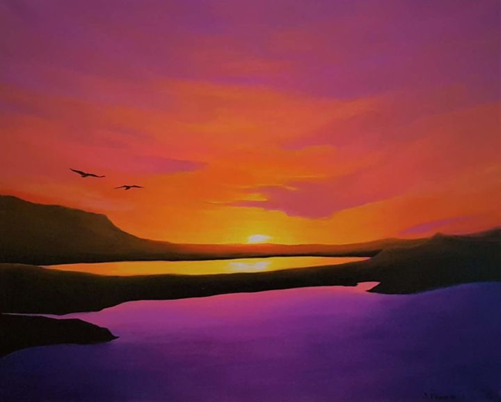 Envol Au Crepuscule Painting By Irena Pinquie De Sainte Maresville Artmajeur Envol Au Crepuscule Painting By Irena Pinquie De Sainte Maresville Artmajeur