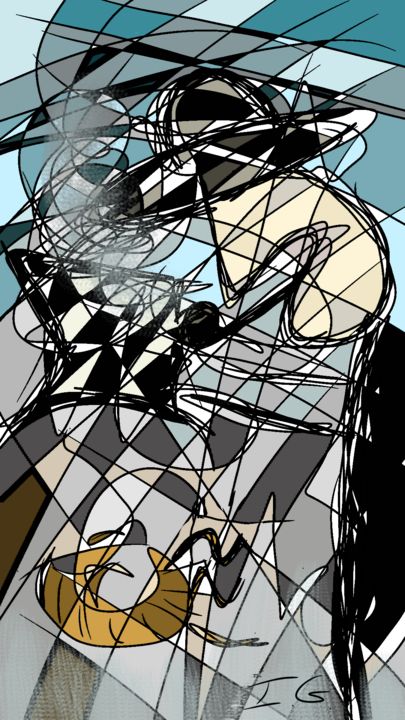 Digital Arts titled "Gentleman" by Irena Goftman, Original Artwork, 2D Digital Work