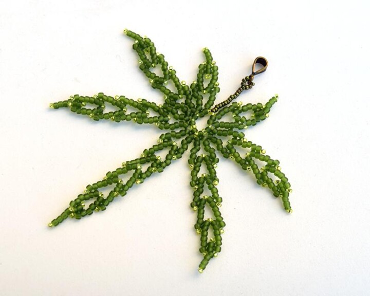 Design titled "Pot leaf pendant" by Irena Zelickman, Original Artwork, Jewelry