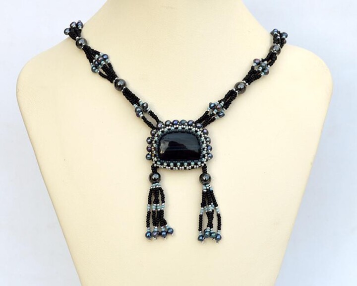 设计 标题为“Hawk eye necklace w…” 由Irena Zelickman, 原创艺术品, 首饰