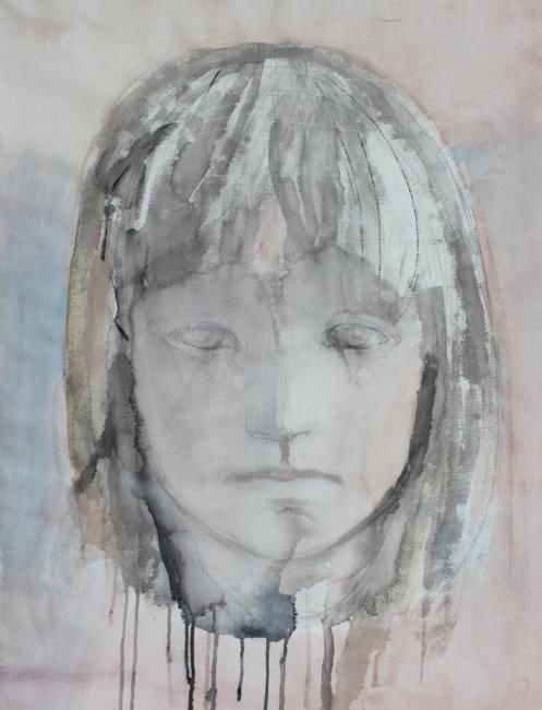 Painting titled "Sofia" by Irena Luse, Original Artwork, Watercolor