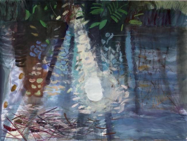 Painting titled "Reflections" by Irena Luse, Original Artwork