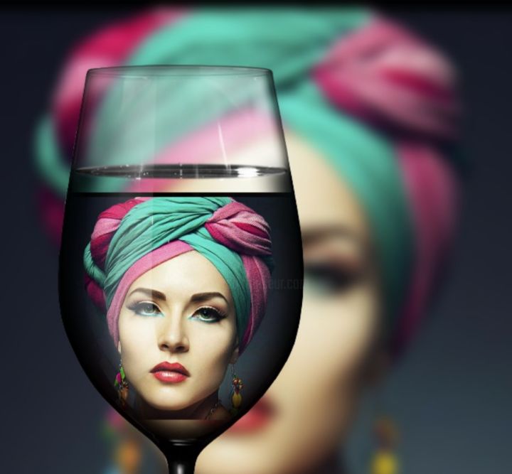 Photography titled "Coupe féminine" by Irene Guinez, Original Artwork, Manipulated Photography
