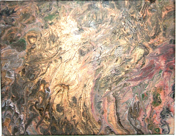 Pintura intitulada "Acrylic painting on…" por Irene Nolan (Visions), Obras de arte originais, Acrílico