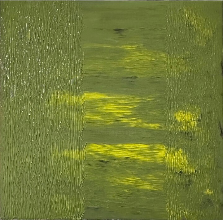 Pittura intitolato "blurred summer" da Irenekerr, Opera d'arte originale, Acrilico