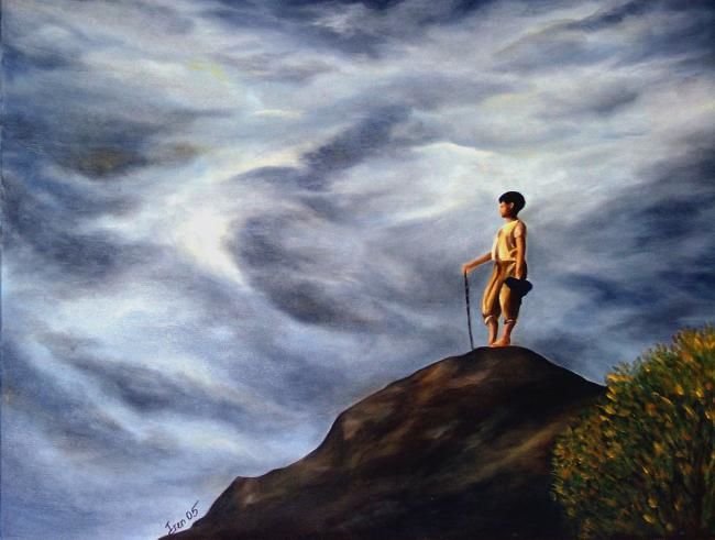 Картина под названием "Creation" - Iren Gefen, Подлинное произведение искусства,