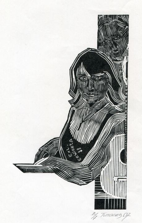 Printmaking titled "Exl. Eeuleeta 88" by Andrey Titovets, Original Artwork, Engraving