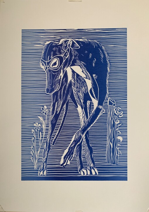 Printmaking titled "Picture, illustrati…" by Irina Abramova, Original Artwork, Linocuts