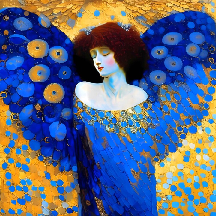 Pittura intitolato "DREAMING ANGEL - LA…" da Irina Bast, Opera d'arte originale, Olio