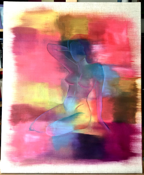Peinture intitulée "Reveil au printemps" par Irina Duquesne, Œuvre d'art originale, Huile