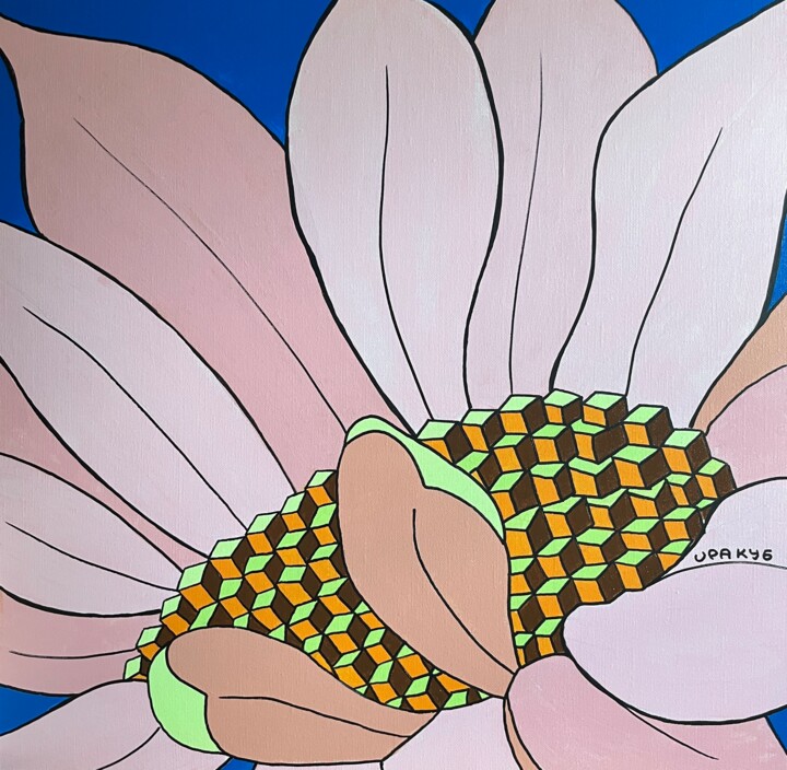 Malerei mit dem Titel "Flower #1" von Irina Gvozdetskaya, Original-Kunstwerk, Acryl