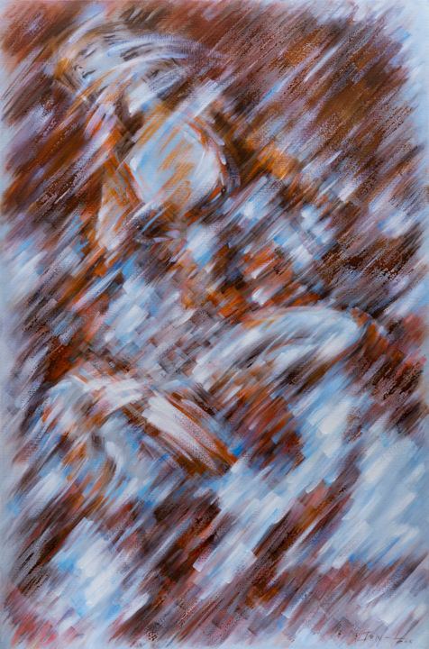 Картина под названием "EMOTIONS_I" - Irina Inozemtseva-Lopes, Подлинное произведение искусства, Масло