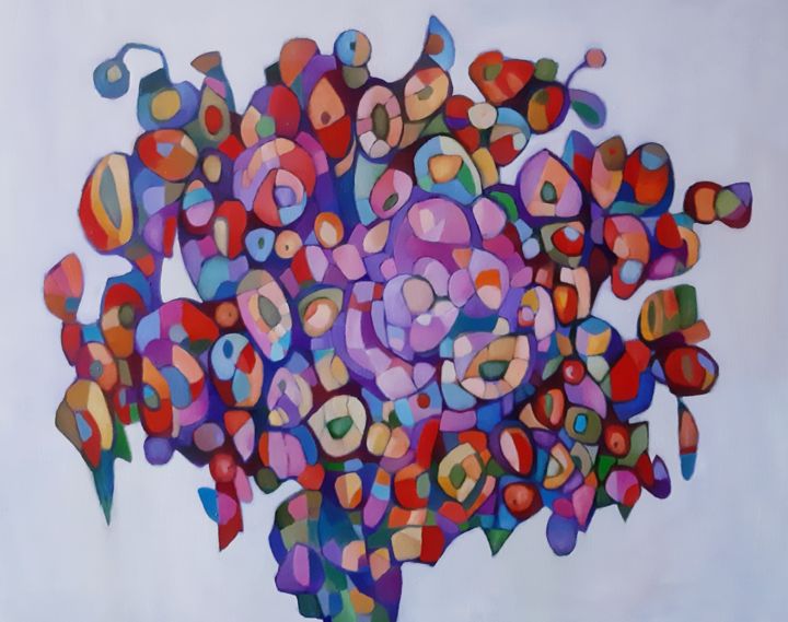 Painting titled "Дыхание лета" by Irina Kolesnikova, Original Art, Oil