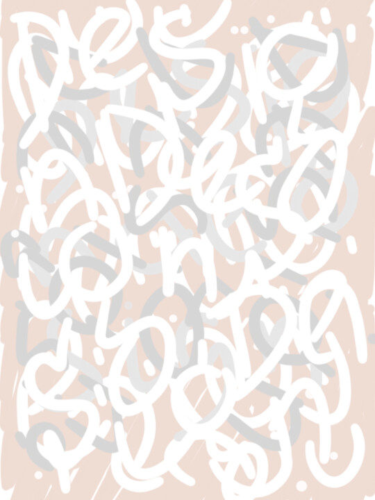 Картина под названием "Слово" - Irina Kromm, Подлинное произведение искусства, Цифровая живопись Установлен на Деревянная па…