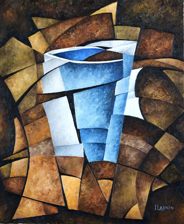 Pintura titulada "Cup of tea" por Irina Laskin, Obra de arte original, Oleo