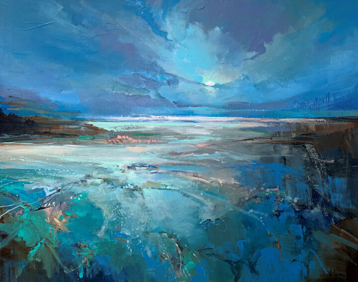 "Night walk" başlıklı Tablo Irina Laube tarafından, Orijinal sanat, Akrilik