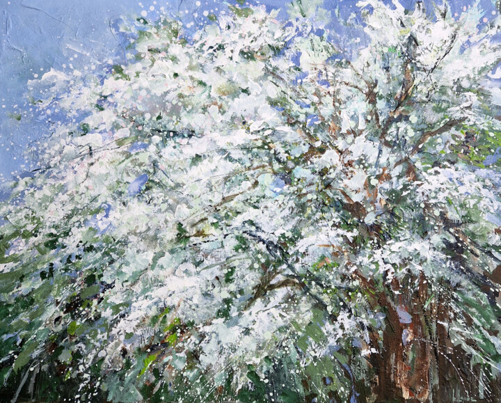 Картина под названием "Spring" - Irina Laube, Подлинное произведение искусства, Акрил