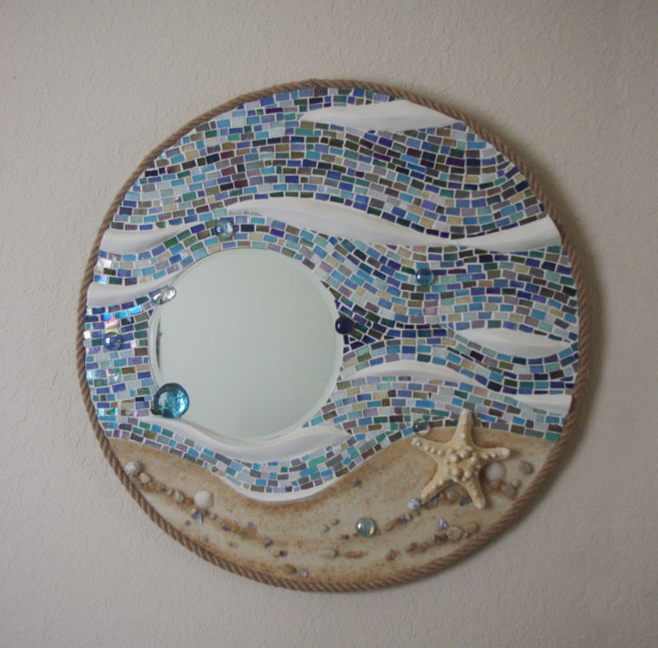 Painting titled "sea-mirror.jpg" by Irina Martynova, Original Artwork