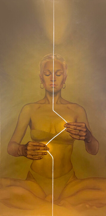 Картина под названием "Changes / Изменения" - Irina Safiullina, Подлинное произведение искусства, Масло