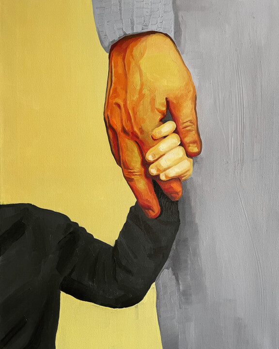 Peinture intitulée "Trust / Доверие" par Irina Safiullina, Œuvre d'art originale, Huile