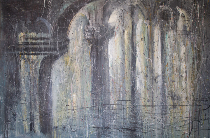 Pittura intitolato "Archi-Texture" da Irina Sergeyeva, Opera d'arte originale, Acrilico