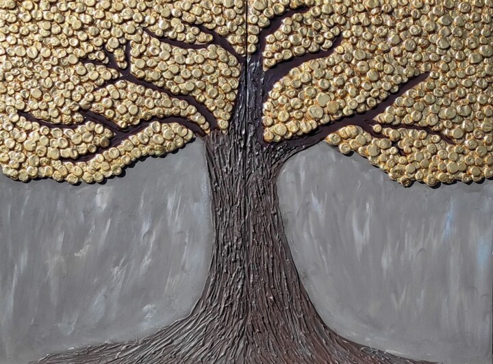 Money Tree, Painting by Irina Tkachenko (iraHAPPYart) Artmajeur