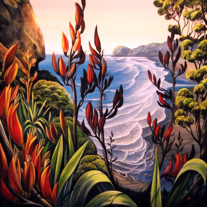 View From The Top Of Lion Rock Painting By Irina Velman Artmajeur