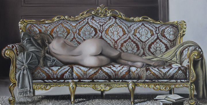 Картина под названием "Faithful to the cla…" - Irina Vladi, Подлинное произведение искусства, Масло Установлен на Деревянная…