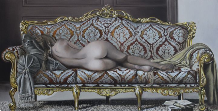 Pintura titulada "Faithful to the cla…" por Irina Vladi, Obra de arte original, Oleo Montado en Bastidor de camilla de madera