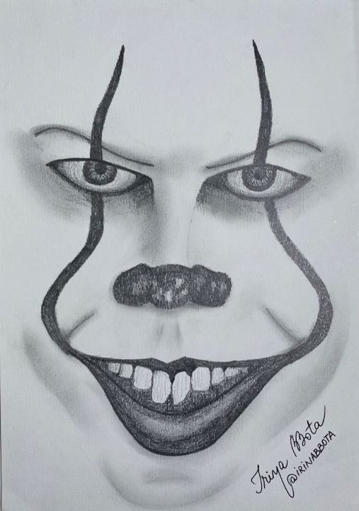Pennywise Drawing By Irina Bbota Artmajeur