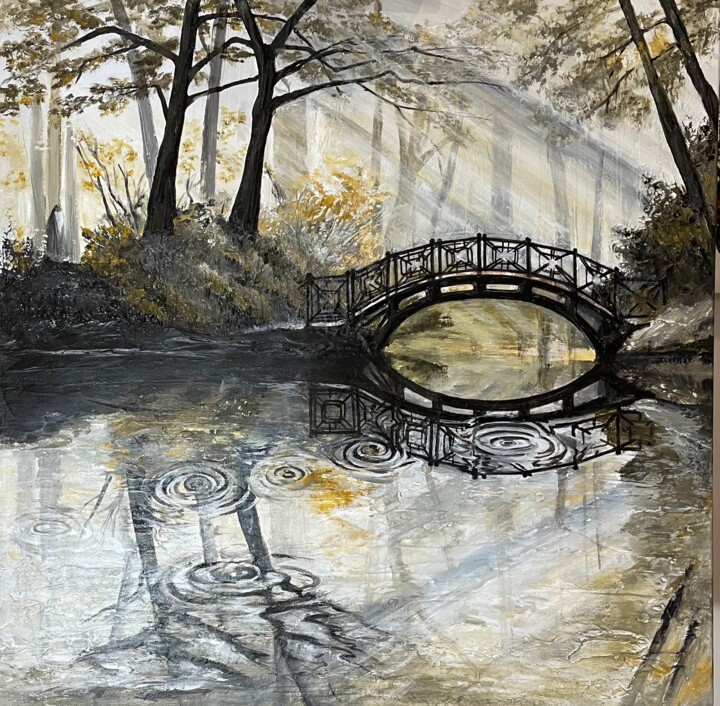 Pintura titulada "Bridge" por Irina Ges, Obra de arte original, Acrílico