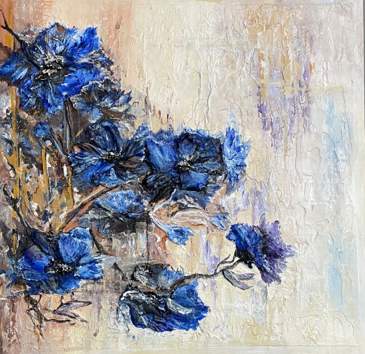 "Summer  flowers 2" başlıklı Tablo Irina Ges tarafından, Orijinal sanat, Akrilik