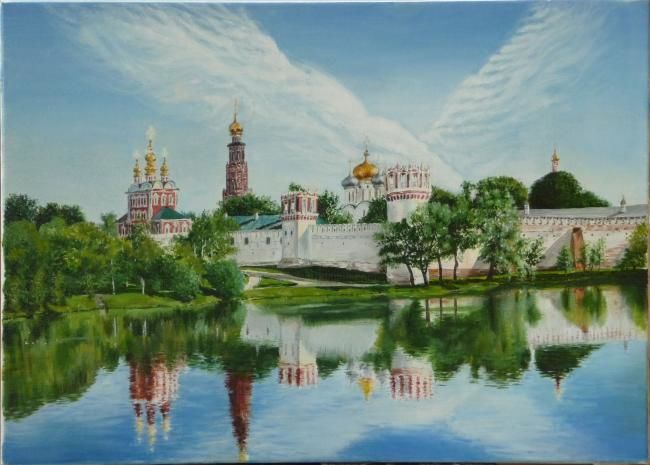 Painting titled "Русь под защитой" by Irina Kriuchkova, Original Artwork